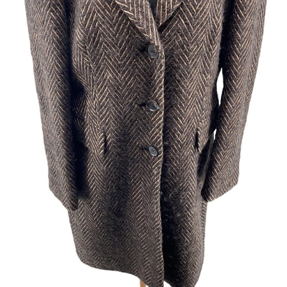 𝅺maura by Claudia Strater wool alpaca blend coat jacket overcoat warm soft sz M - Picture 11 of 12